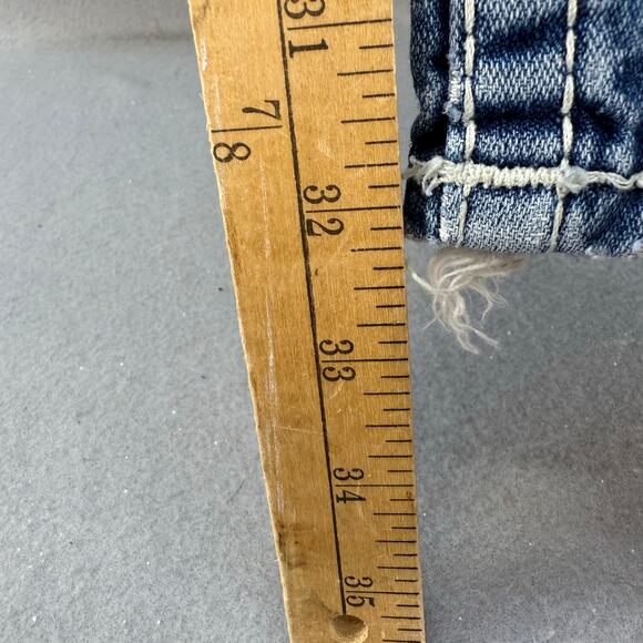 True Religion Jeans Women's 29x34 (8) Blue Billy Big T Boot Cut Western Normcore - Picture 14 of 15